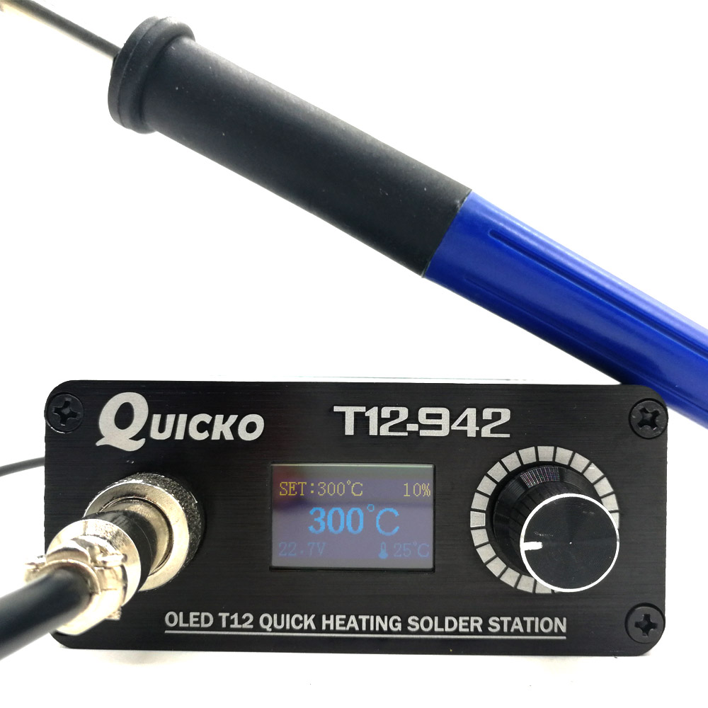 Digital Soldering Station T12 - QUICKO MINI T12 STC OLED dijital