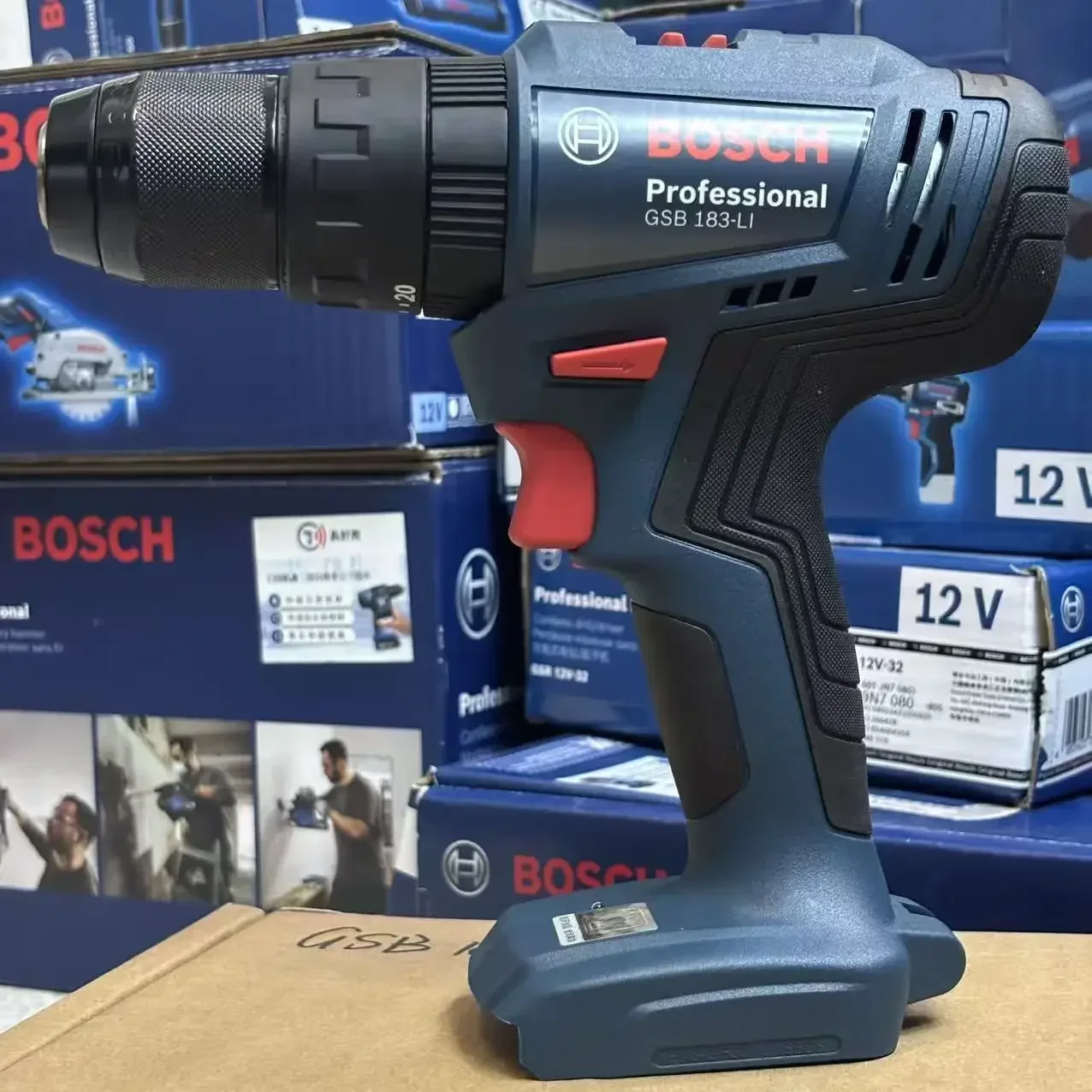 Brushless Cordless Electric Drill 18V - Bosch GSB 183-LI 18V Fırçasız Darbeli