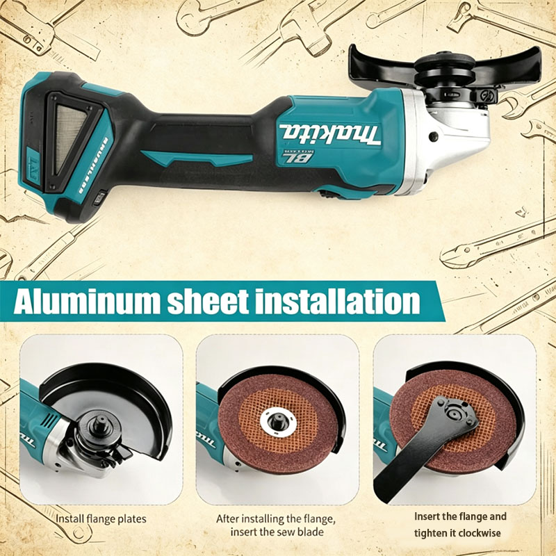 Makita DGA504 18V 6.0Ah 125mm  - Brushless Angle Grinder Battery Powered incelemesi ve fiyatı