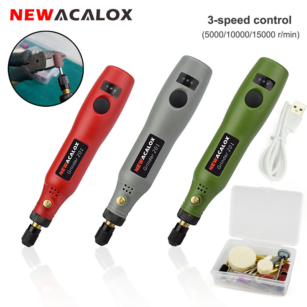 NEWACALOX Akülü Değişken Hız D - Cordless Rotary Tool Kit Accessories incelemesi ve fiyatı