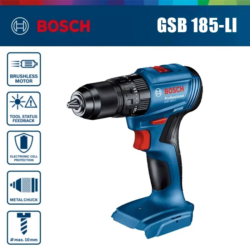 Bosch GSB 185-LI 18V Fırçasız, - Brushless Cordless Electric Drill 18V incelemesi ve fiyatı