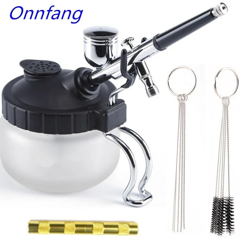Airbrush temizleme Pot sabitle - Airbrush Kit With Mini Compressor incelemesi ve fiyatı