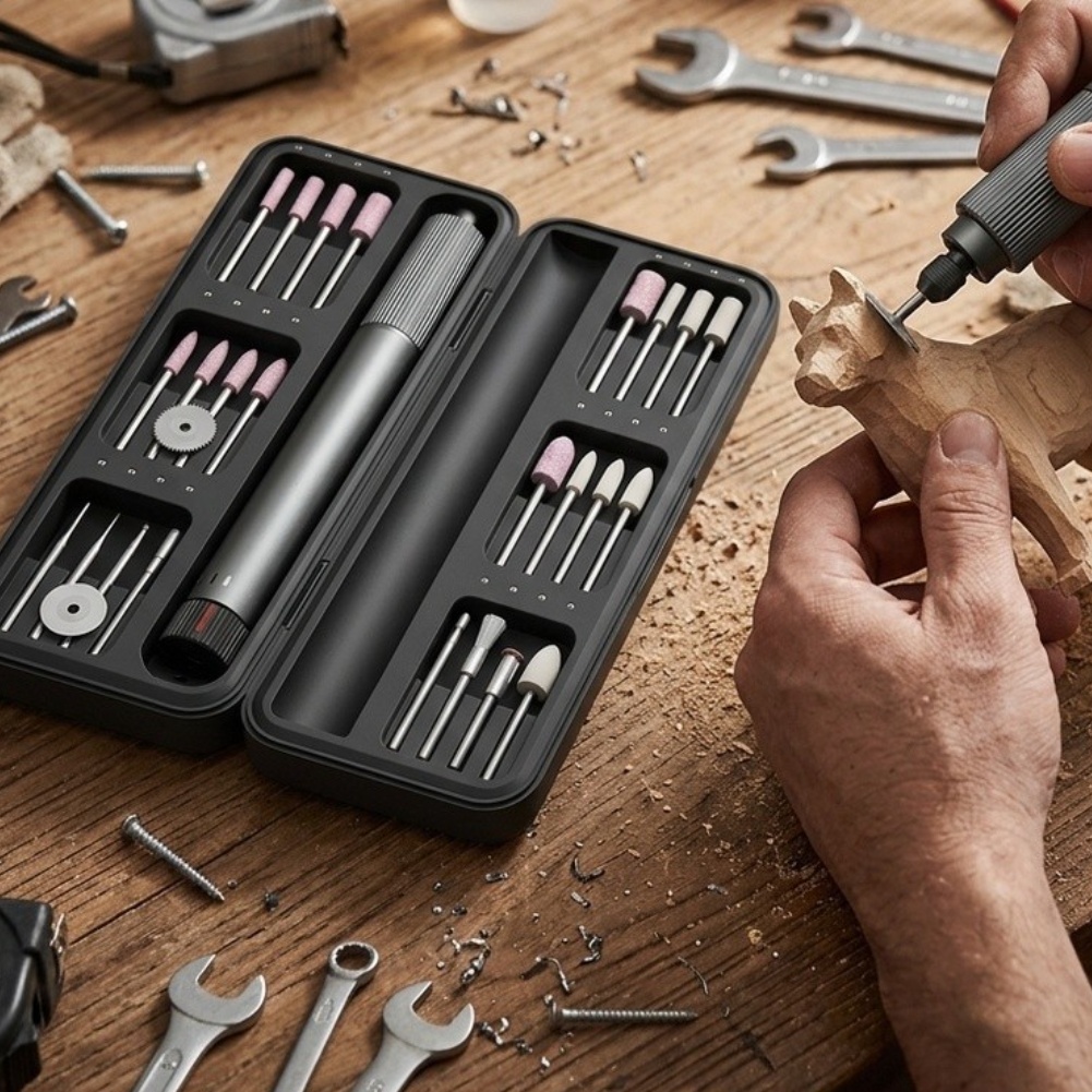 24 Aksesuarlı Kablosuz Döner A - Cordless Rotary Tool Kit Accessories incelemesi ve fiyatı