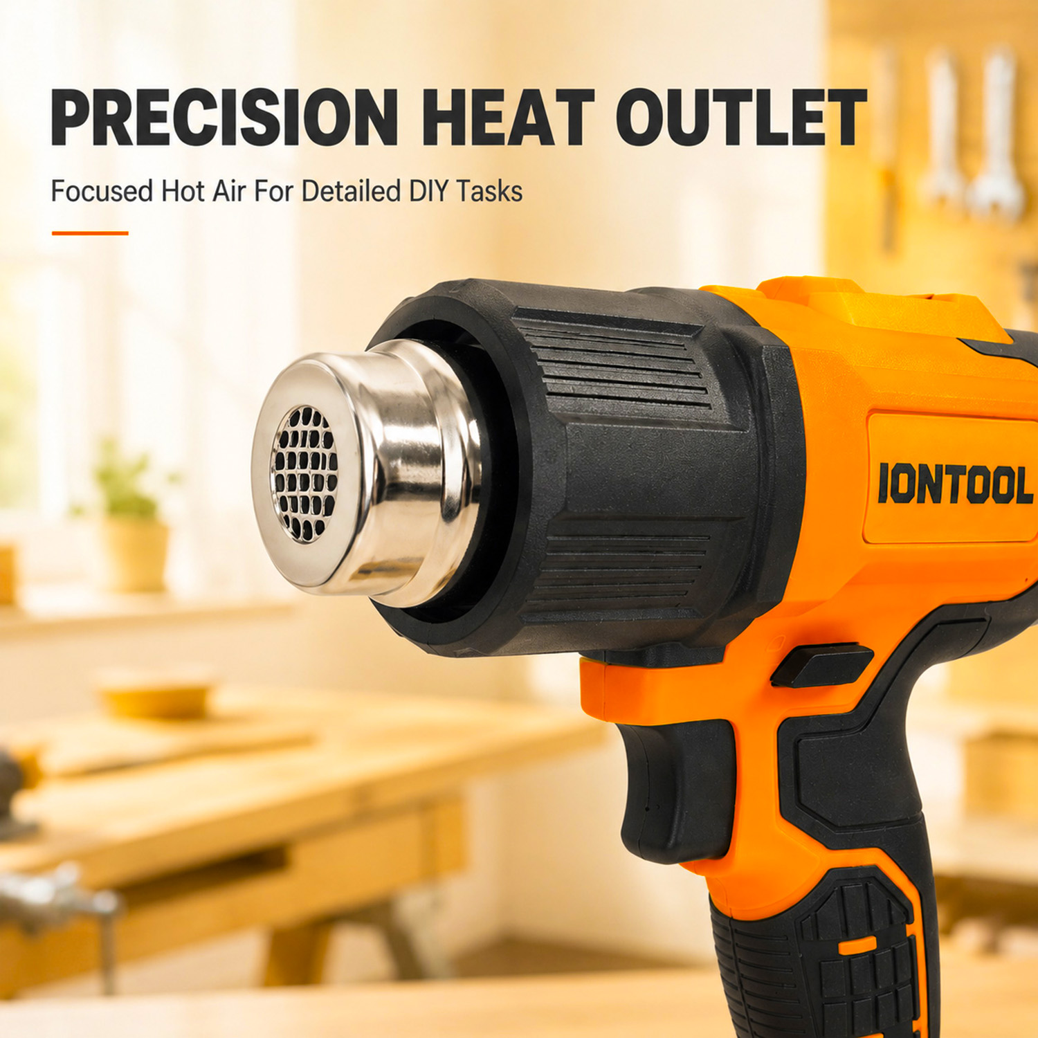 IONTOOL 250/500LPM 550 ℃   Kab - Cordless Heat Gun For Shrink Tubing incelemesi ve fiyatı