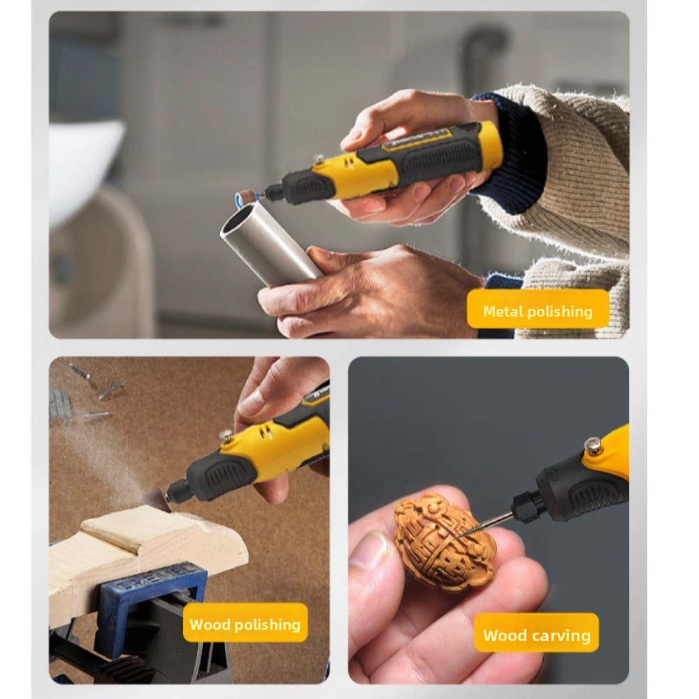 Akülü Mini Taşlama Makinesi 3  - Cordless Rotary Tool Kit Accessories incelemesi ve fiyatı