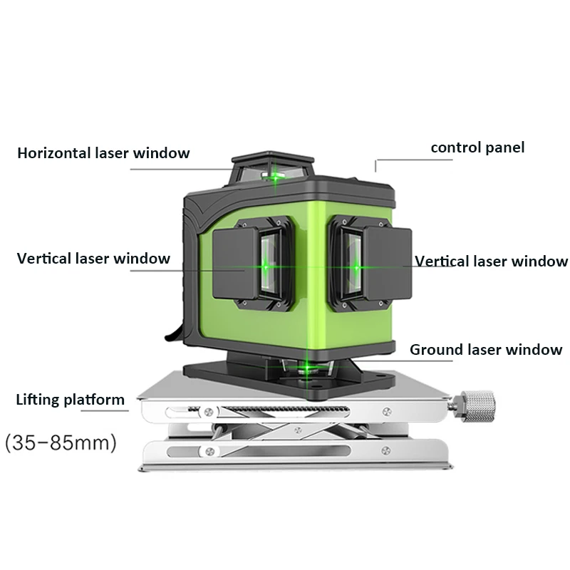 Yeşil Lazer Diyot 16 Çizgili 4 - Laser Level 16 Lines 4D Green incelemesi ve fiyatı