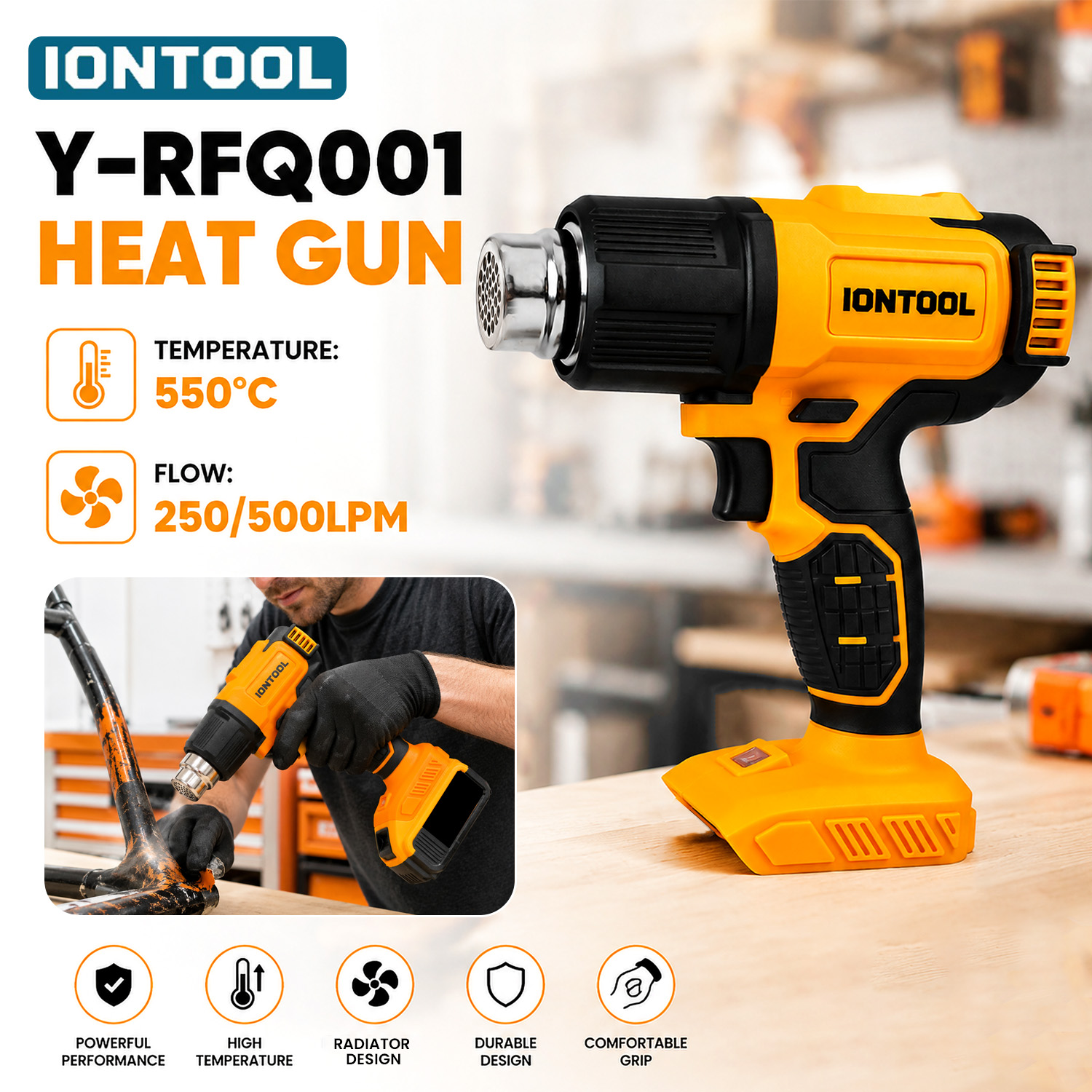IONTOOL Kablosuz Isı Tabancası - Cordless Heat Gun For Shrink Tubing incelemesi ve fiyatı