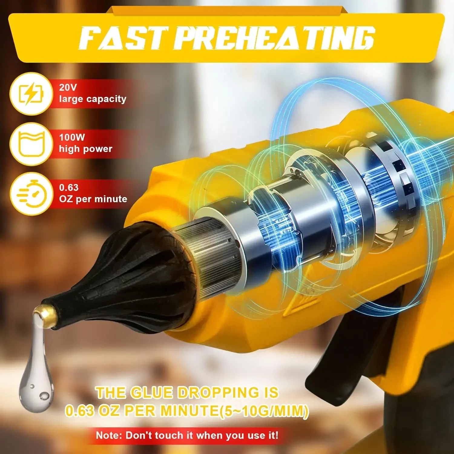 18V Pil için 10 Adet Yapıştırı - Hot Melt Glue Gun Cordless incelemesi ve fiyatı